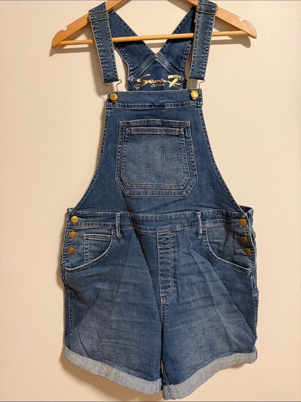 Seven7 Denim Farmhouse Overalls